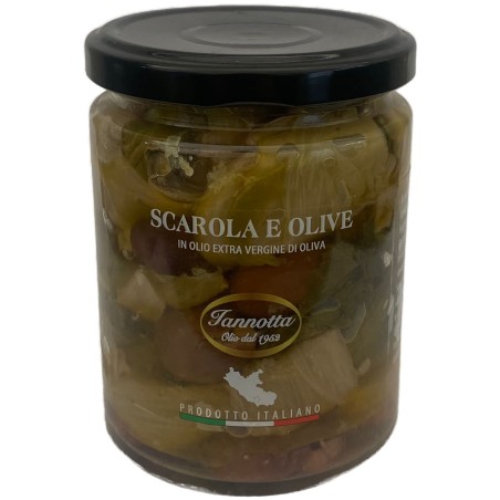 Scarola con Olive in Olio Extra Vergine di oliva Iannotta Lucia